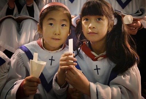 Chinese Catholic choir girls &#8211; fr