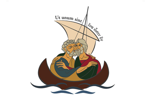 Devise et logo voyage du pape en Terre Sainte