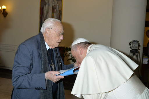 Pape François et don Michele de Paolis (Emmaus)
