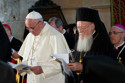Israël : Pope Francis and Constantinople Patriarch Bartholomew