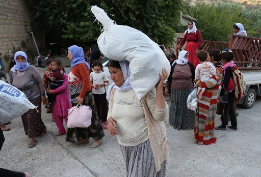 Displaced Yazidi women &#8211; fr