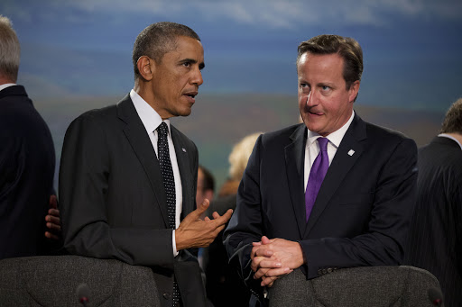 President Obama with David Cameron in Wales &#8211; fr