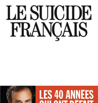 Cover suicide francais Eric Zemmour