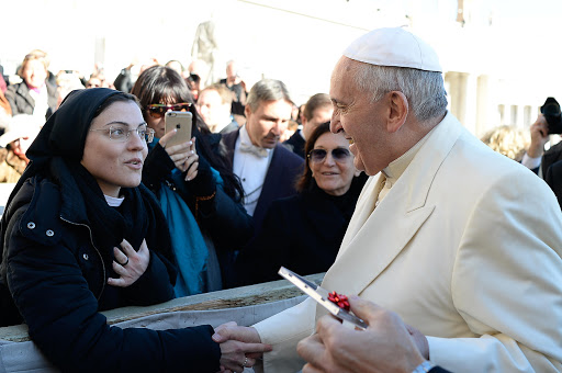 sister cristina and the pope