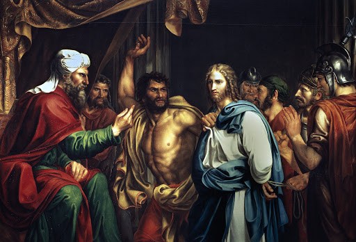 Trial of Christ painting &#8211; fr