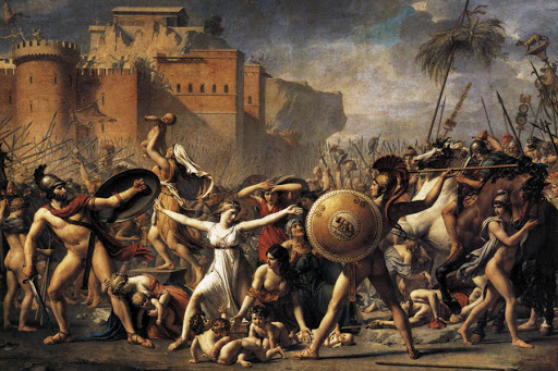 The Intervention of the Sabine Women &#8211; Jacques-Louis David &#8211; fr