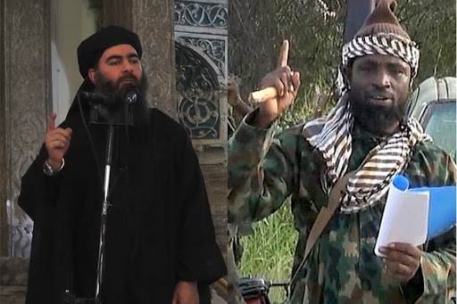 Abou Bakr al-Baghdadi and Abubakar Shekau &#8211; fr