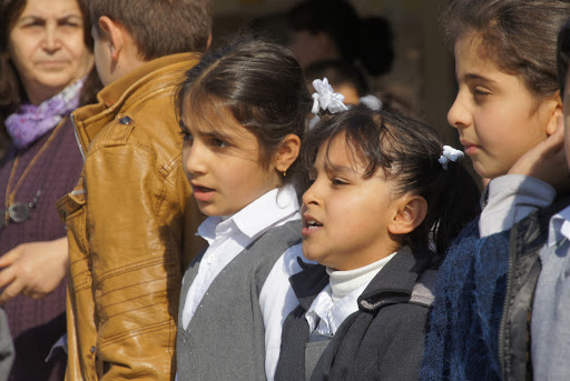 girls at school in erbil