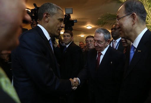 Obama y Castro en Panamá &#8211; fr