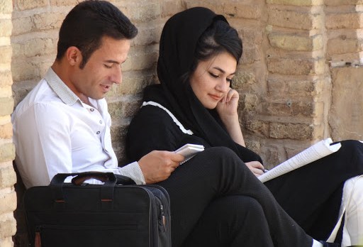 young iranian couple