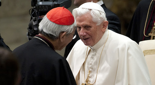 Benoit XVI et le cardinal Zen