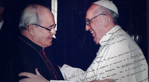 Pape François et cardinal Ortega