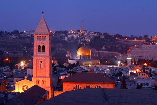 Jerusalem at dusk &#8211; fr