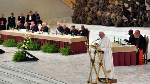 VATICAN-POPE-AUDIENCE-SYNOD-ANNIVERSARY