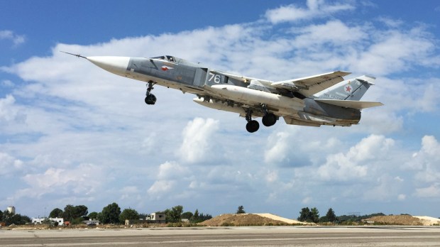 Russian military aircraft at Syria&rsquo;s Hmeimim airfield