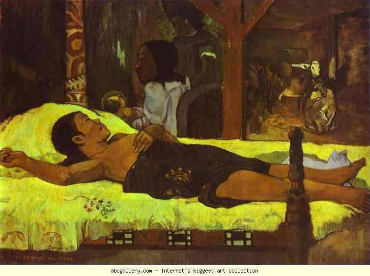 Paul Gauguin (1848-1903), Te Tamari No Atua (Nativité), 1896, huile sur toile, Munich, Neue Pinakothek