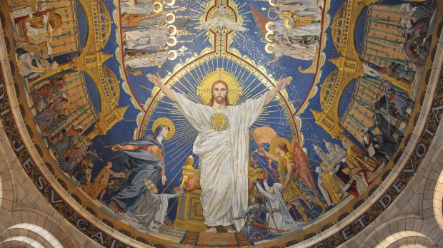 La célèbre mosaïque du chœur de la basilique du Sacré-Cœur de Montmartre