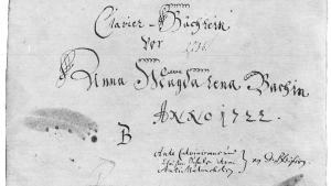 Petit Livre d’Anna Magdalena – 1722 (c) wikipedia