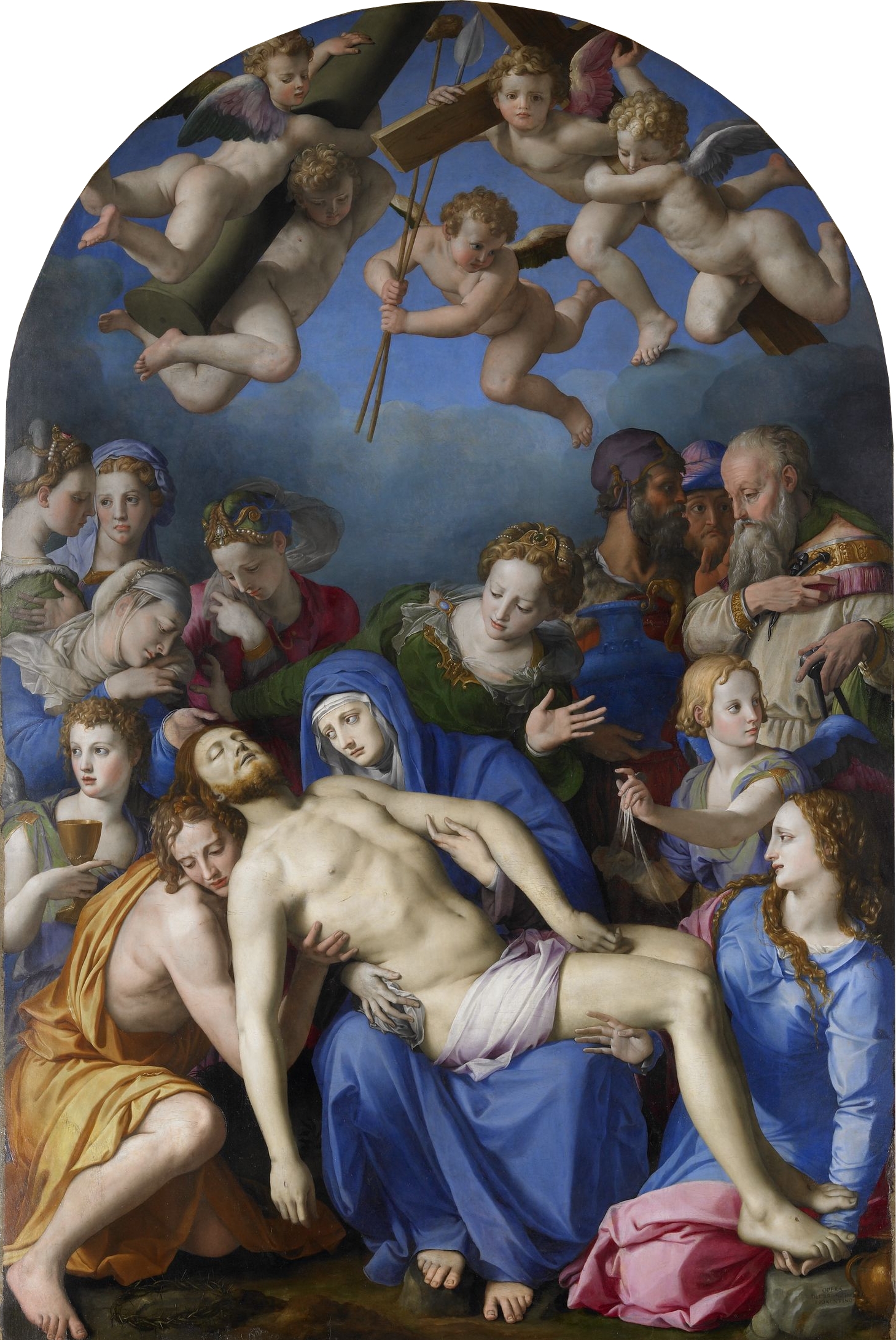 Bronzino, La déploration, entre 1540 et 1545, Musée des beaux-arts et d’archéologie de Besançon © Wikipedia