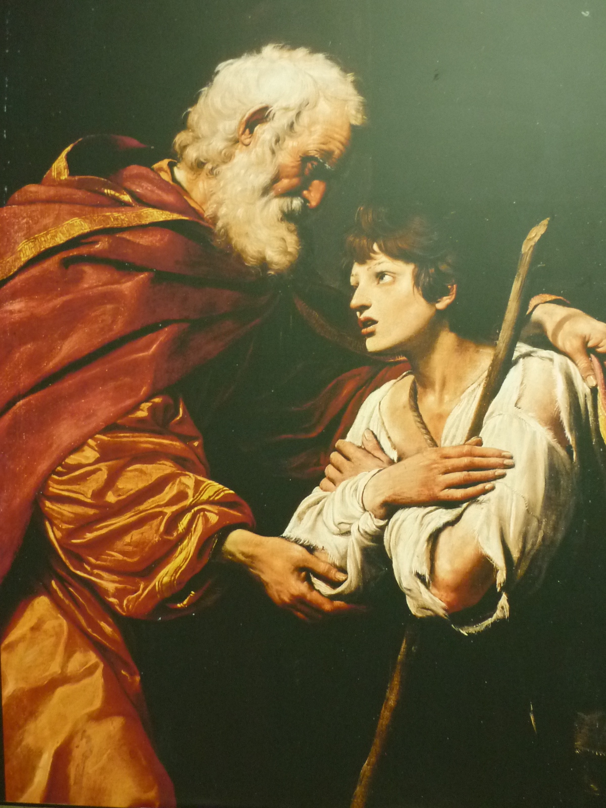 Leonello Spada, Le retour du fils prodigue, huile sur toile, 160 x 119 cm, Paris, Musée Du Louvre © Musée du Louvre