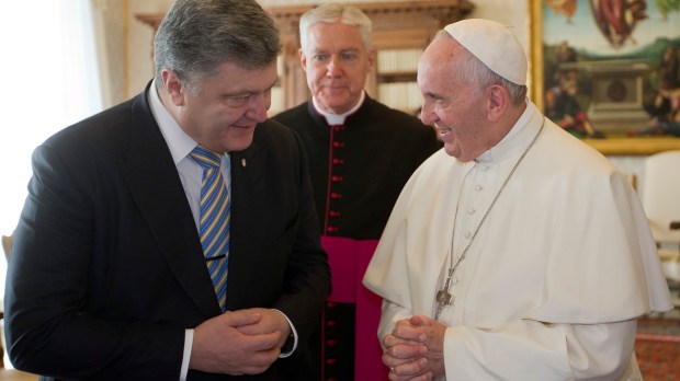 VATICAN-POPE-AUDIENCE-UKRAINE