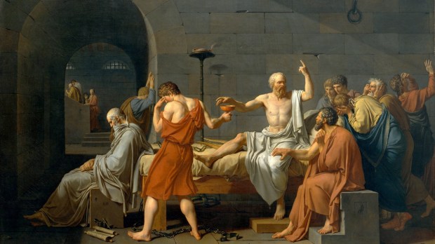 « La mort de Socrate » par Jacques-Louis David (1787) © Public Domain