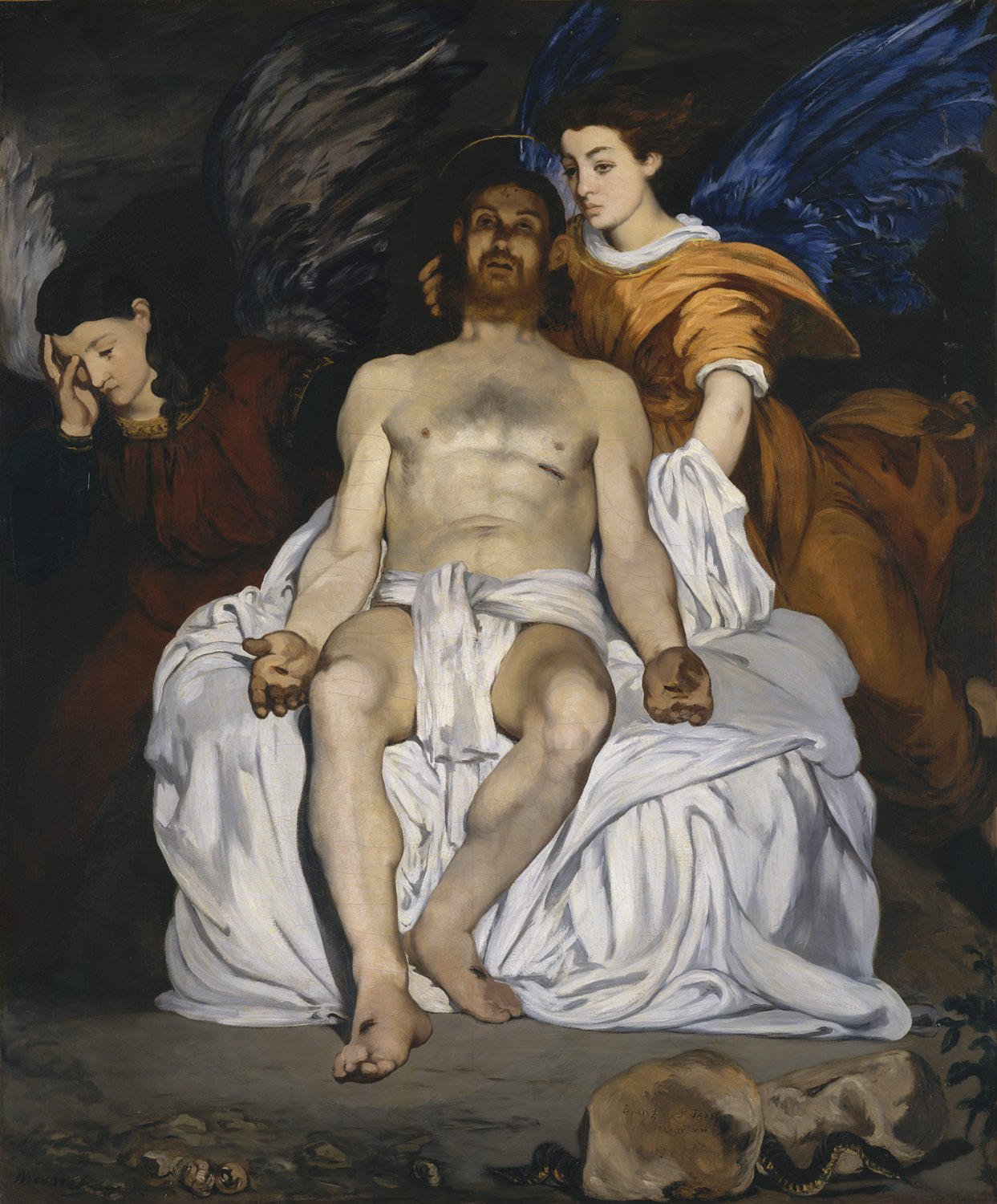 Edouard Manet (1832-1883), Le Christ mort et les anges, huile sur toile, 180 x 150 cm, New-York, Metroplitan Museum © Metroplitan Museum 