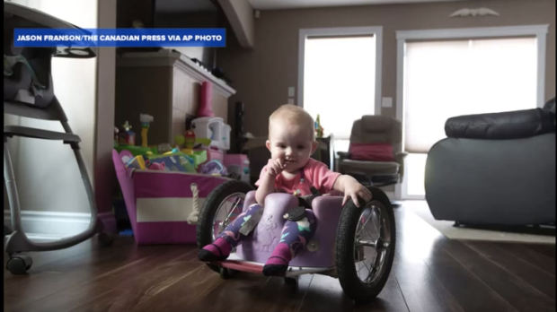 WEB EVELY MOORE  HOUSE BABY WHEELCHAIR YouTube:ABC News