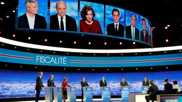 web-primaries-debate-right-politics-france-philippe-wojazer-pool-afp-ai