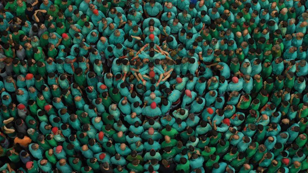 SPAIN-CATALONIA-HUMAN-TOWERS-CASTELLERS