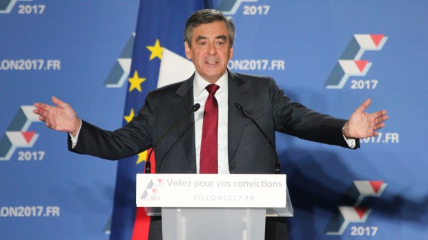 France:  Francois Fillon holds rally in Lyon
