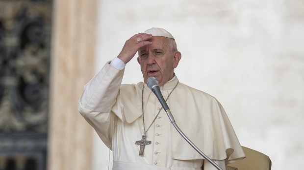 Pope Francis addresses the crowd &#8211; Speech