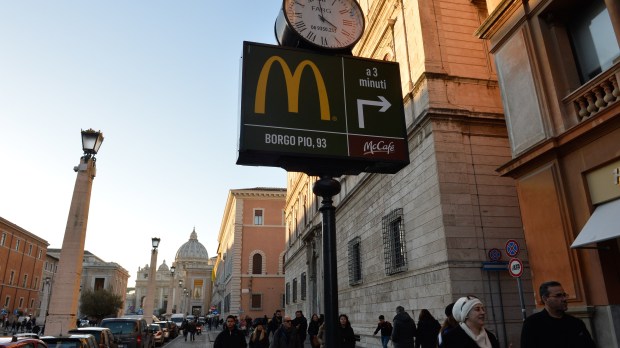 Italy: Controversial McDonald&rsquo;s opens near Vatican in Rome