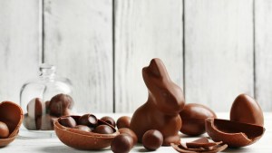 Oeufs de Pâques en chocolat