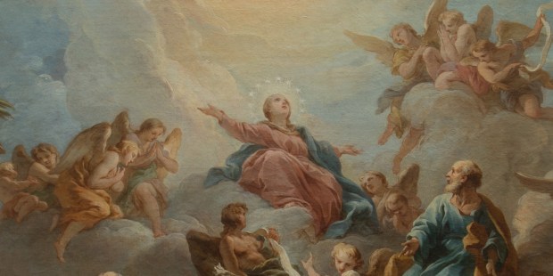 François Lemoine, La Vierge en gloire (pour la voûte de Chapelle de la Vierge), 1732. Huile sur toile (esquisse). Église de Saint-Sulpice, COARC, Paris.