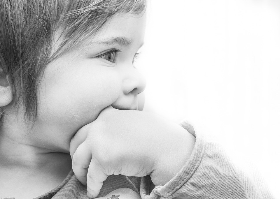 bébé, enfant, petite fille