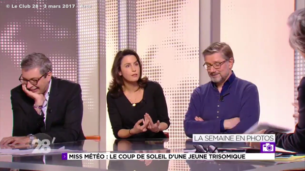 Julie Graziani sur le plateau du Club 28′, le 3 mars 2017 © Arte