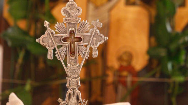 Celebration du vendredi saint dans une eglise copte orthodoxe