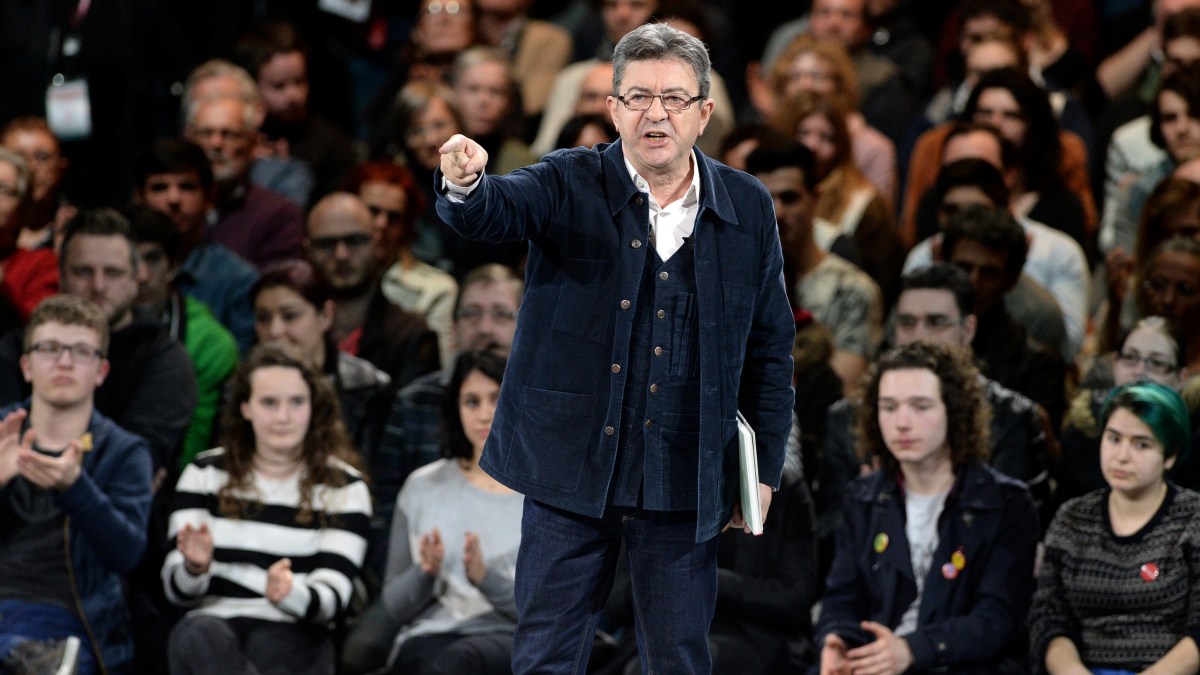 Jean-Luc Mélenchon lors de son meeting à Rennes du 26 mars 2017