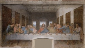 Léonard de Vinci, La Cène, 1498, fresque, Santa Maria delle Grazie à Milan © DR