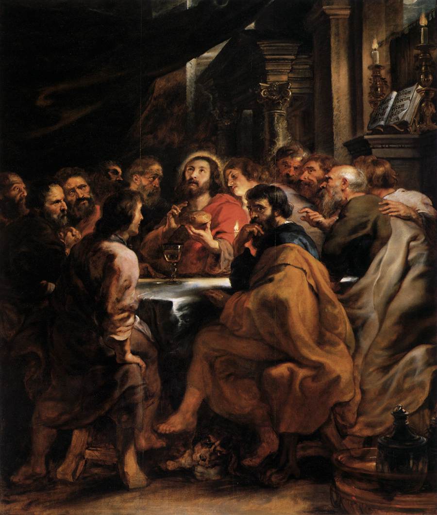 Pierre Paul Rubens, La Cène, vers 1632, huile sur toile, Milan, Pinacothèque de Brera © Web Gallery of Art