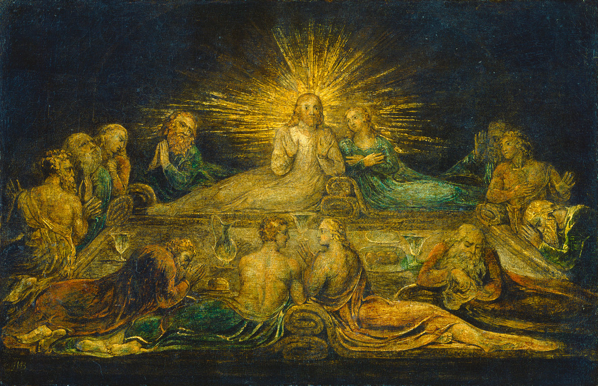William Blake, La Cène, 1799, tempera sur toile, Washington, National Gallery of Art © National Gallery of Art of Washington