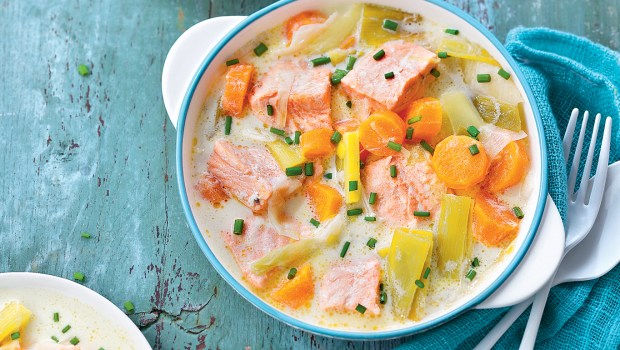 Blanquette de saumon facile