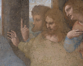 La Cène, par Léonard de Vinci, 1494-1498, fresque, Église Santa Maria delle Grazie de Milan © Wikimedia 
