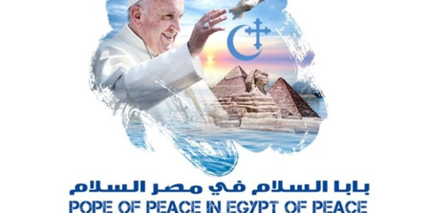 Logo de la visite du pape François en Égypte, les 28 et 29 avril 2017. 