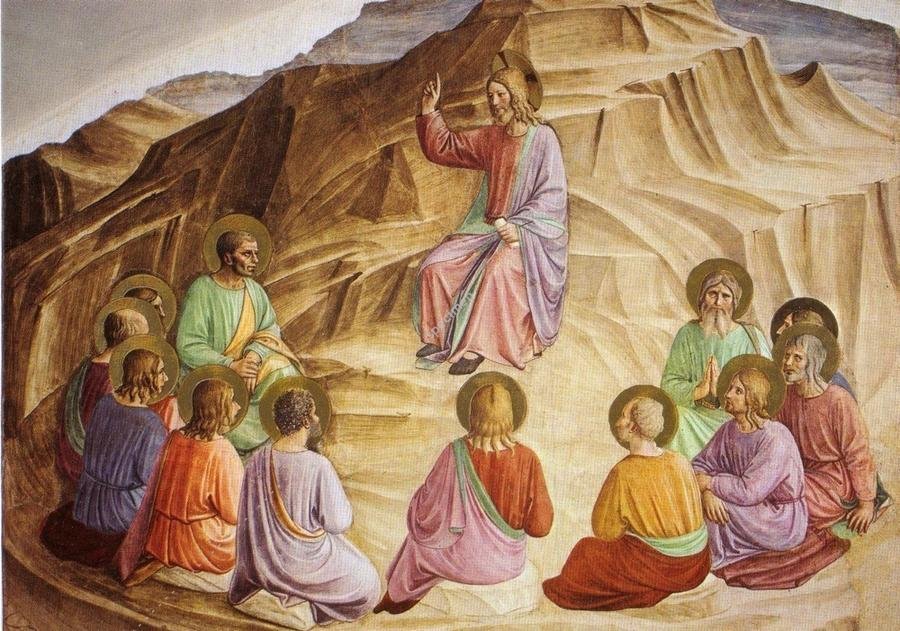 Quitter Dieu pour Dieu, de James Haggerty : le seul ouvrage du XXIe siècle de cette liste ! Il s’agit d’une invitation bouleversante à atteindre le plus haut degré de l’amour de Dieu par le chemin de crête de l’amour du prochain. L’essentiel du christianisme offert d’une manière sublime qui donne envie d’en être. Fra Angelico, Le sermon sur la montagne, 1437 © Cathopedia
