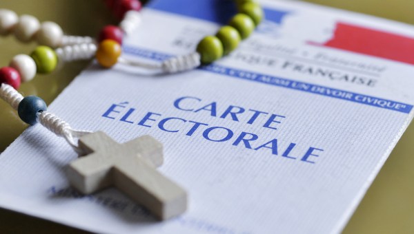 Chapelet sur carte électorale