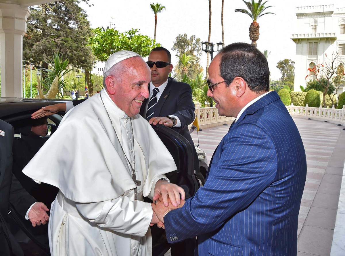 POPE FRANCIS;EGYPT;ABDEL FATTAG AL SISI