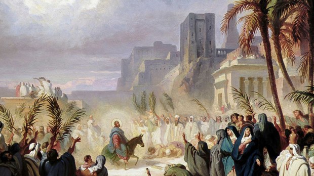 Christ&#8217;s entry into Jerusalem. Félix Louis Leullier 1800&#8217;s.