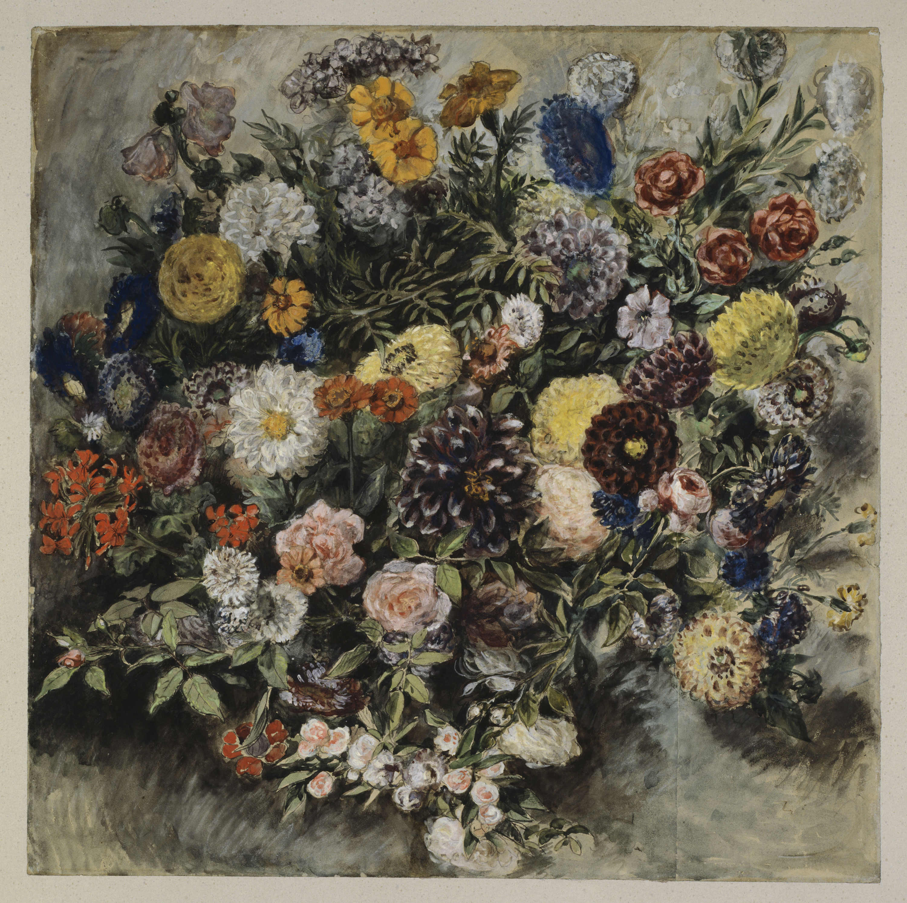 1_Eugene Delacroix, Bouquet de Fleurs (c) RMN Grand Palais_musée du Louvre (2)